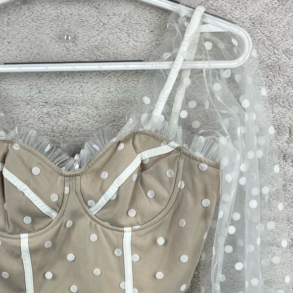 RUNAWAY THE LABEL Mesh Bustier Hello Molly Swiss Dot Corset - Picture 8 of 16